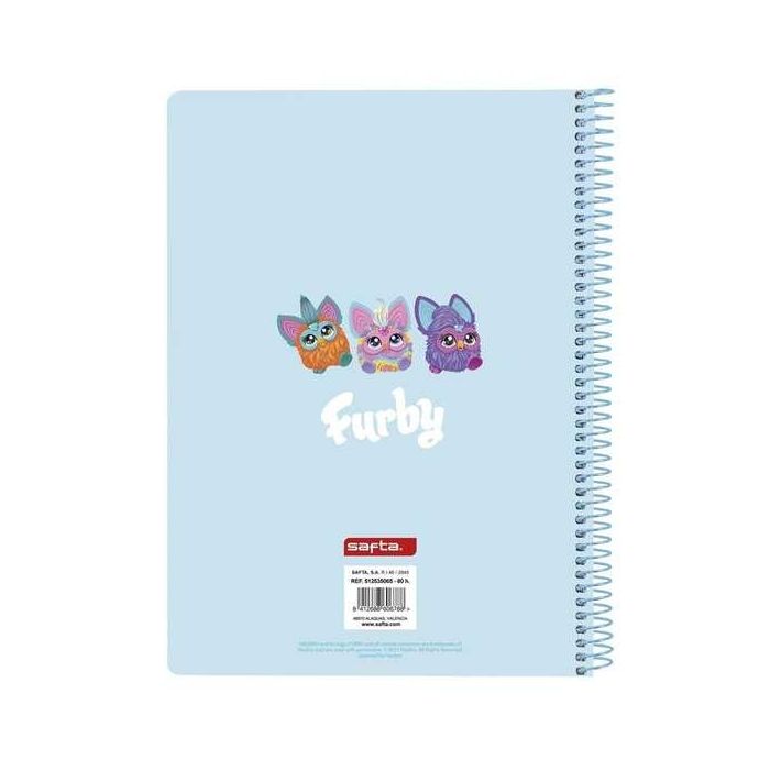 Safta Libreta Cuarto 80 Hojas Tapas Duras Furby 15,5x22x1 Cm 1 Safta Libreta Cuarto 80 Hojas Tapas Duras Furby 15,5x22x1 Cm 1