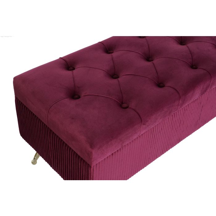 DKD Home Decor Descalzadora Granate Dorado 42 x 44 x 110 cm Set de 3 1