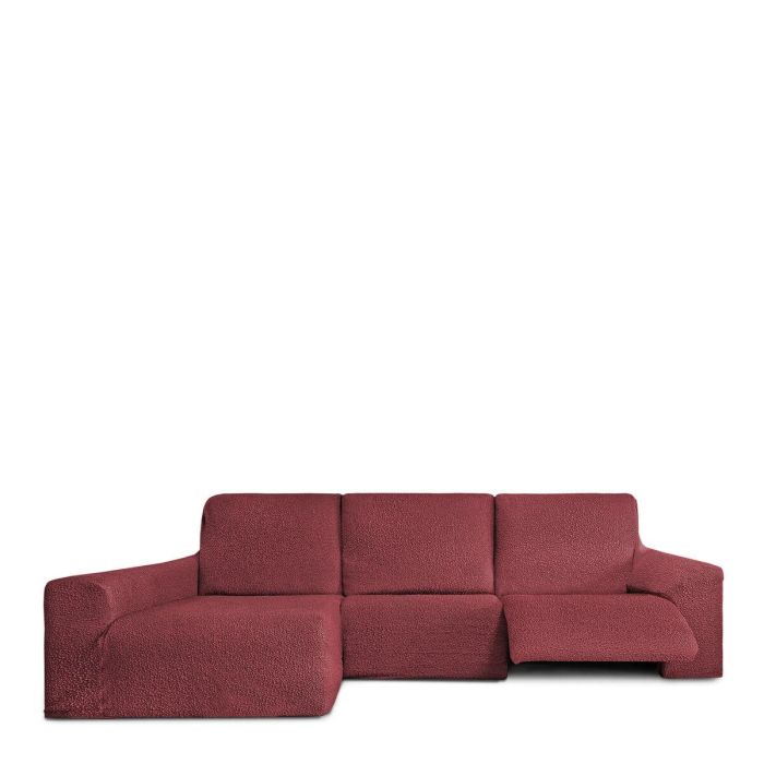 Funda para chaise longue de brazo largo izquierdo Eysa ROC Teja Rojo Oscuro 180 x 120 x 360 cm 6