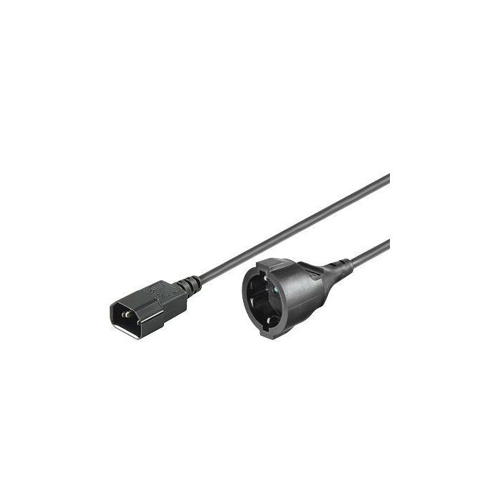 MicroConnect Extension Cord C14 - Schuko Female, 1m MicroConnect Extension Cord C14 - Schuko Female, 1m