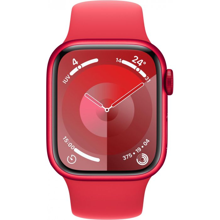 Apple Watch Series 9 GPS + Cellular - 41 mm - Caja de aluminio (PRODUCT)RED - Brazalete deportivo (PRODUCT)RED - S/M 1 Apple Watch Series 9 GPS + Cellular - 41 mm - Caja de aluminio (PRODUCT)RED - Brazalete deportivo (PRODUCT)RED - S/M 1