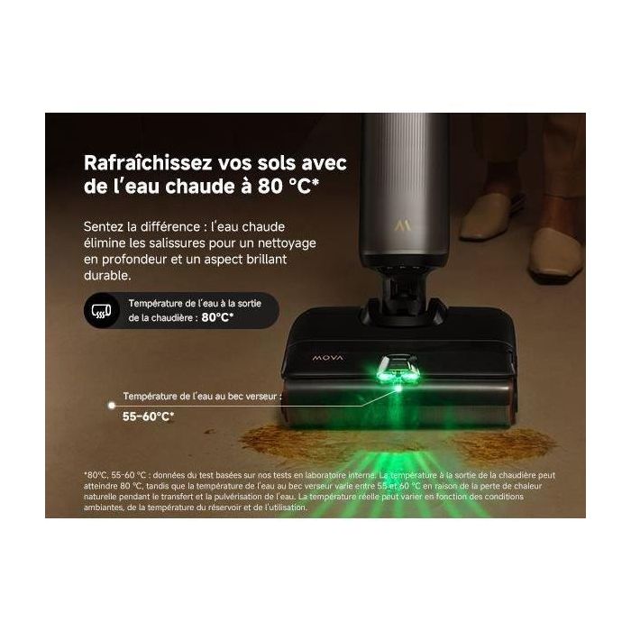 Mova AAAPW09039 X4 Pro Aspiradora - Lavado agua caliente, Antienredos, Autolimpieza 100°C, Succión 20 kPa 4