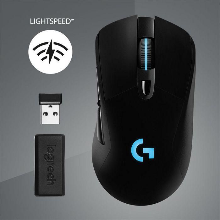 Logitech G703 LIGHTSPEED Wireless Gaming Mouse with HERO 25K Sensor, RF Wireless, Lithium Polymer (LiPo), Black 7 Logitech G703 LIGHTSPEED Wireless Gaming Mouse with HERO 25K Sensor, RF Wireless, Lithium Polymer (LiPo), Black 7