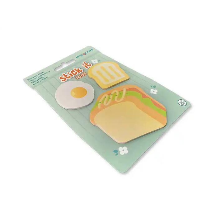 Imaginovo Bloc notas adhesivas Sandwich, 20 hojas, tamaños surtidos, divertido diseño fantasía 4