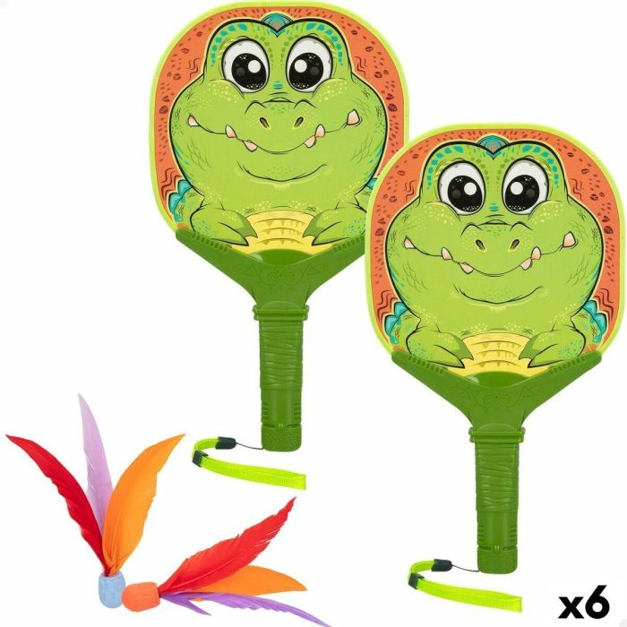 Palas de Playa Colorbaby Cocodrilo 18,5 x 33 x 0,5 cm (6 Unidades) Palas de Playa Colorbaby Cocodrilo 18,5 x 33 x 0,5 cm (6 Unidades)