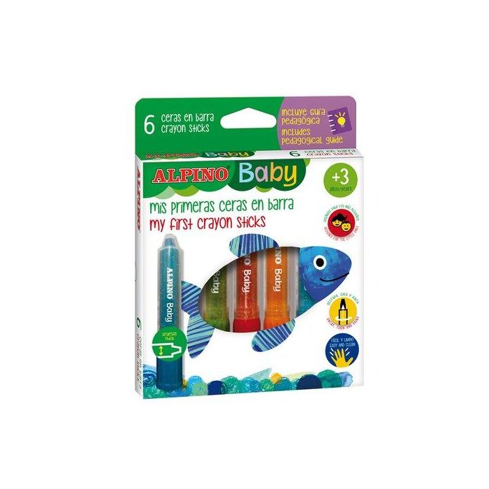 Ceras Alpino Baby Barra Estuche De 6