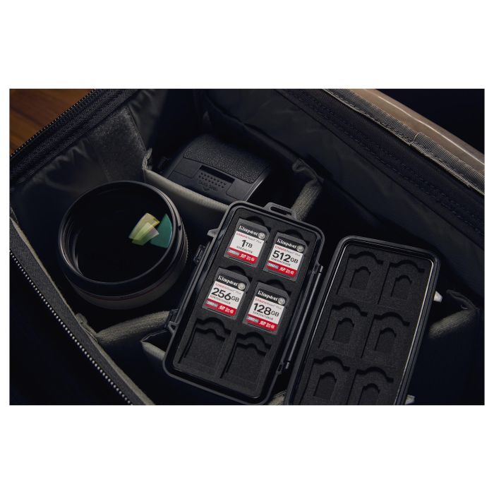 Kingston Tarjeta de Memoria SDXC Canvas React Plus 512GB Clase 10 UHS-II U3 V60 Velocidad 280MB/s Lectura 150MB/s Escritura XC 4