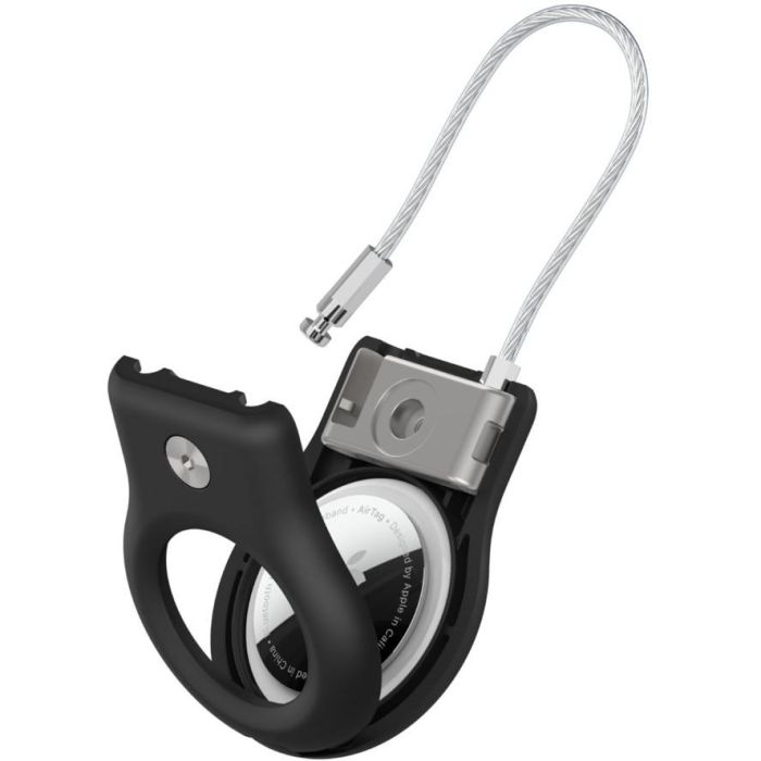 Belkin Secure Holder mit Drahtschlaufe Apple AirTag. schwarz 2 Belkin Secure Holder mit Drahtschlaufe Apple AirTag. schwarz 2