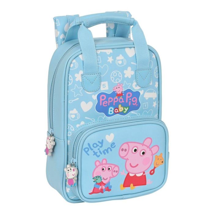 Mochila Infantil Peppa Pig Baby Azul claro (20 x 28 x 8 cm) 0 Mochila Infantil Peppa Pig Baby Azul claro (20 x 28 x 8 cm) 0