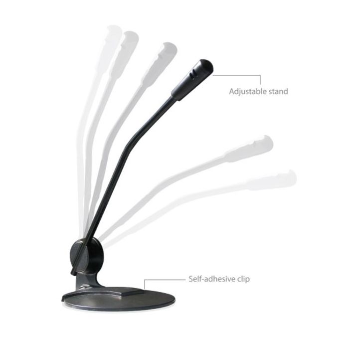 Ewent EW3550 Micrófono Multimedia para Llamadas por Internet y Grabación de Sonidos con Jack 3.5mm 1