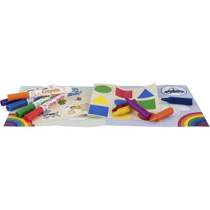 Crayola Mini Kids Mi primera caja para colorear y pegatinas. Kit de actividades creativo y completo para bebés y niños pequeños, +12 meses 2 Crayola Mini Kids Mi primera caja para colorear y pegatinas. Kit de actividades creativo y completo para bebés y niños pequeños, +12 meses 2