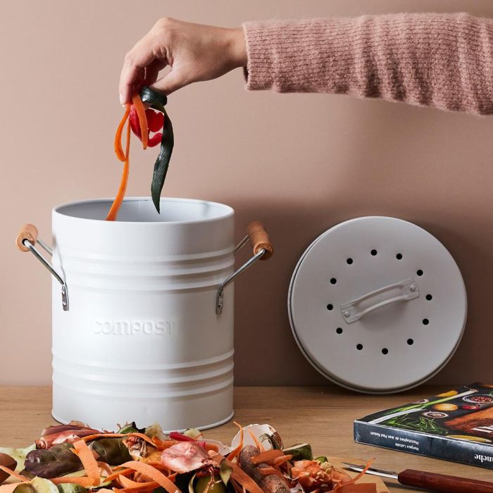 Cubo Compost Metálico 4 L Je cherche une Idee 1