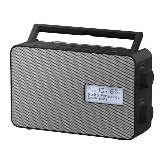 Panasonic RF-D30BTEG Radio Digital Portátil DAB+ con Bluetooth 5.0, FM, Pantalla LCD, Altavoz 10 cm, Resistente al Agua IPX4, Negro y Gris 2