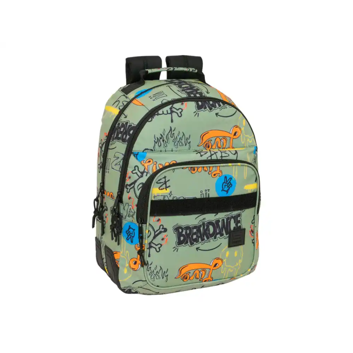 Safta Mochila Doble con Cantoneras Adaptable a Carro Graffiti 420x320x150 mm 0 Safta Mochila Doble con Cantoneras Adaptable a Carro Graffiti 420x320x150 mm 0