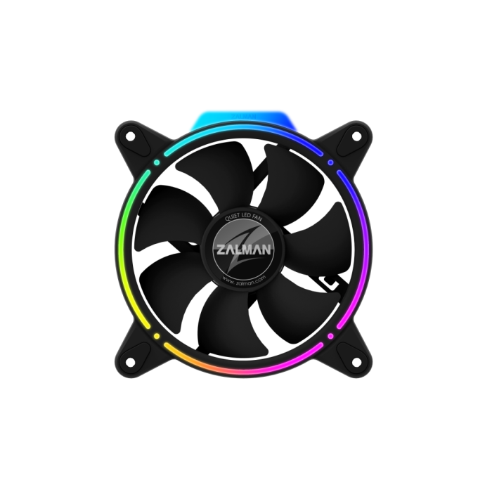 Zalman ZM-RFD120A Ventilador de Carcasa para PC 12 cm Negro con Iluminación LED Multi y 1500 RPM