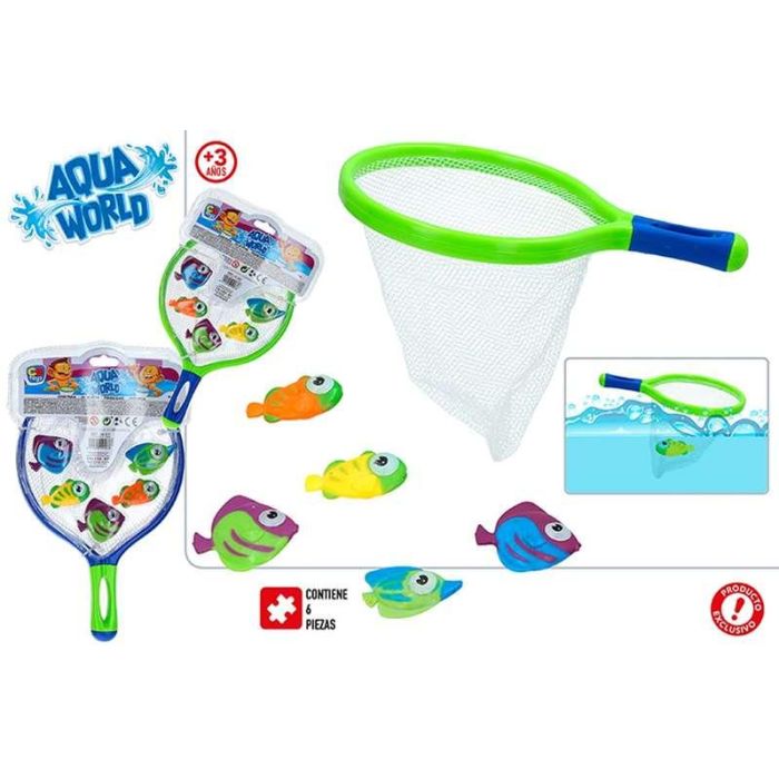 Set juego pesca aqua world con salabre y 5 peces - modelos surtidos Set juego pesca aqua world con salabre y 5 peces - modelos surtidos