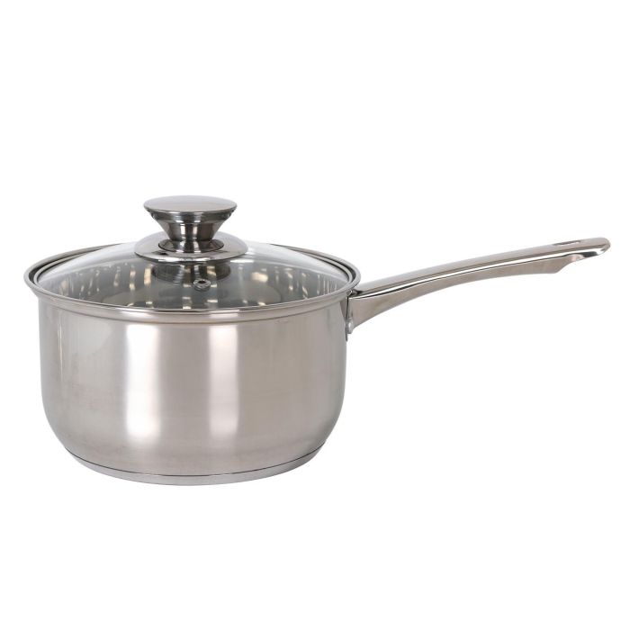 Cazo Inde 18 cm (3L) Acero Inoxidable con Tapa New Neron (8 Unidades) 2 Cazo Inde 18 cm (3L) Acero Inoxidable con Tapa New Neron (8 Unidades) 2