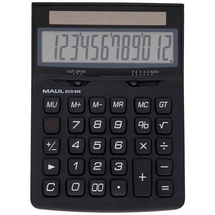 Maul Calculadora de escritorio ECO 850, 12 dígitos, Negra 0 Maul Calculadora de escritorio ECO 850, 12 dígitos, Negra 0