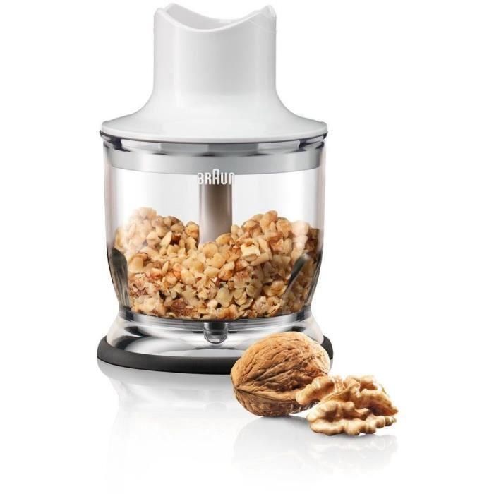 Batidora de mano BRAUN con picadora de tortillas - MQ3025WH - Blanco y Azul 4 Batidora de mano BRAUN con picadora de tortillas - MQ3025WH - Blanco y Azul 4