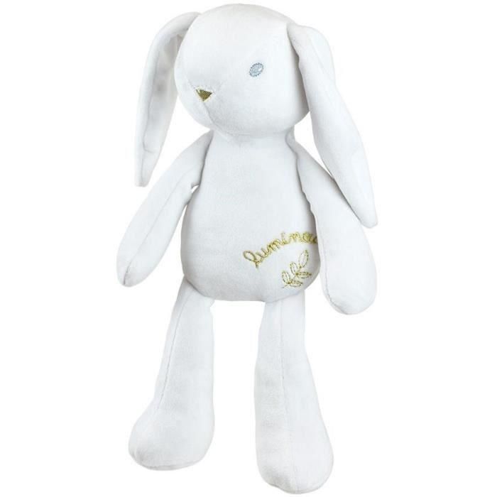 Jemini LIMINOU Conejo de peluche luminoso, ultrasuave para calmar miedo a la oscuridad y ayudar a dormir, 30 cm 3