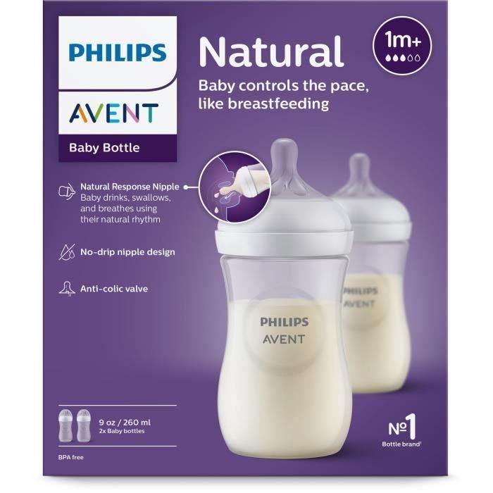 AVENT SCY903/02 Biberón Natural Response 2 Unidades 260ml 2 AVENT SCY903/02 Biberón Natural Response 2 Unidades 260ml 2