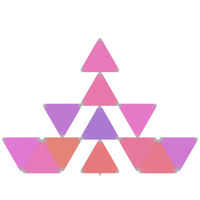 Phoenix Technologies Astral Kit De Iluminación Modular RGB, WiFi, Paneles Triangulares, Control por App 8