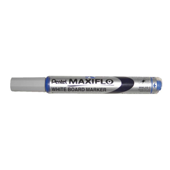 Pentel Marcador Pizarra Blanca Maxiflo Mwl-5S Azul Caja 12 Ud 1