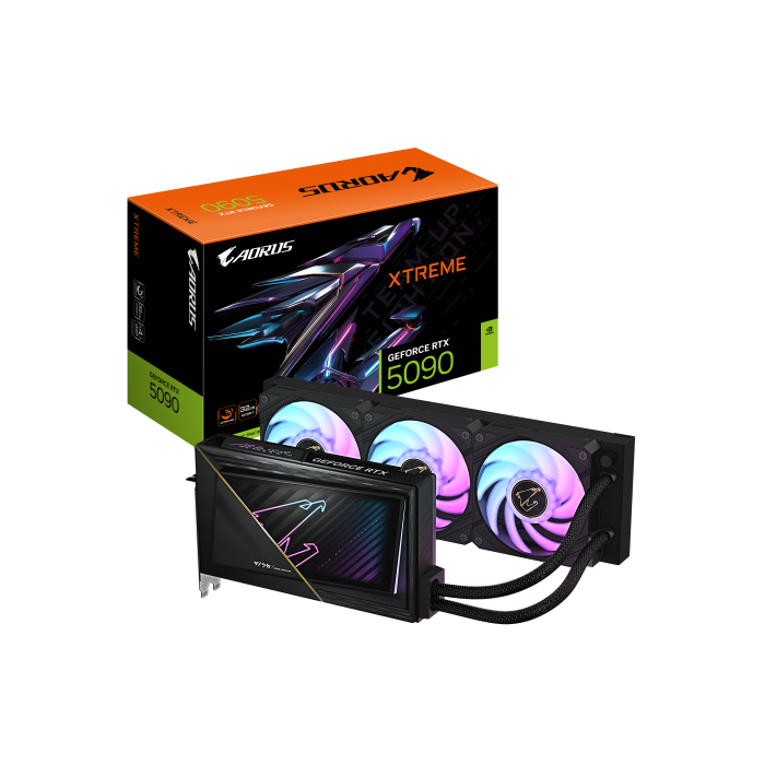 Gigabyte AORUS GeForce RTX 5090 XTREME WATERFORCE 32G Tarjeta Gráfica - 32GB GDDR7, 512 bits, PCI-E 5.0, NVIDIA DLSS 4, GV-N5090AORUSX W-32GD