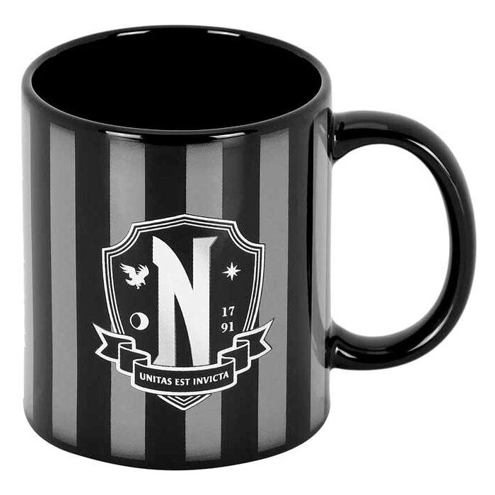 Wednesday Miércoles Taza Original Negro 0.35L - Cerámica para Bebidas Calientes con Caja Regalo 3 Wednesday Miércoles Taza Original Negro 0.35L - Cerámica para Bebidas Calientes con Caja Regalo 3