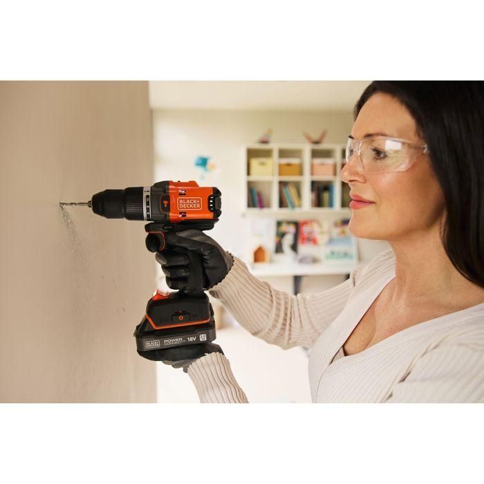 Taladro atornillador de impacto Black+Decker BLD683XN-XJ de 18 V - Ecológico - Batería no incluida 2 Taladro atornillador de impacto Black+Decker BLD683XN-XJ de 18 V - Ecológico - Batería no incluida 2