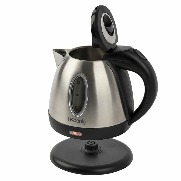 H.Koenig BO12 Hervidor Eléctrico Inalámbrico de Acero Inoxidable 1.2L 1630W con Rotación 360° 1 H.Koenig BO12 Hervidor Eléctrico Inalámbrico de Acero Inoxidable 1.2L 1630W con Rotación 360° 1