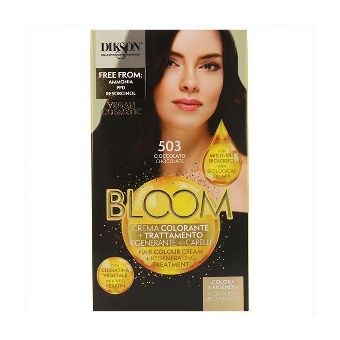 Dikson Bloom Crema Color 503 Chocolate - Colorante y Tratamiento Regenerador para Cabello