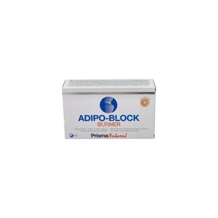 PRISMA NATURAL Adipo Block Burner 60 Cápsulas. Quemagrasas y Regulador Metabólico con Mango Africano y Té Rojo