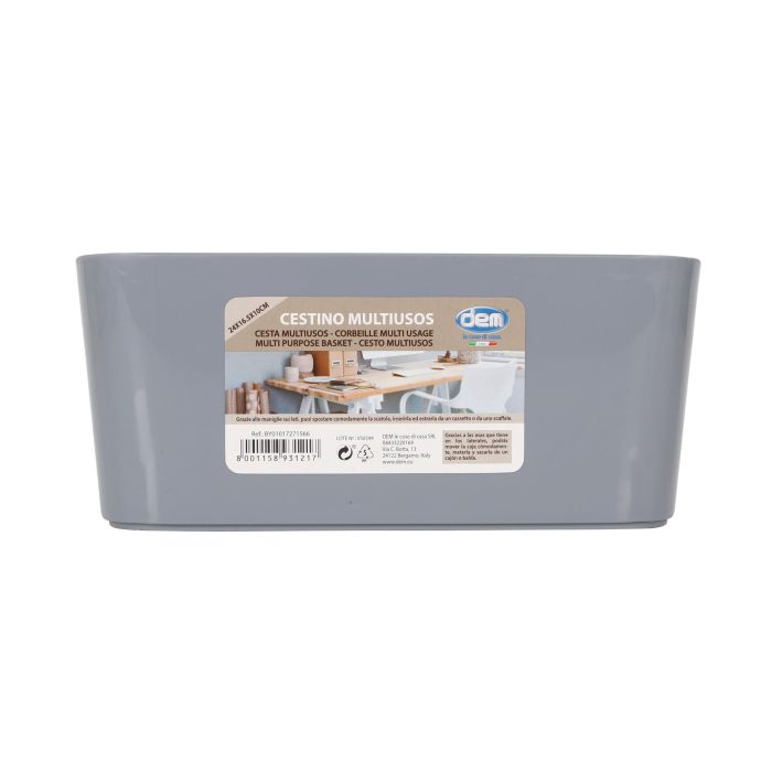 Cesta Multiusos 4-S 24x16.5x10 cm Dem (24 Unidades) 1 Cesta Multiusos 4-S 24x16.5x10 cm Dem (24 Unidades) 1
