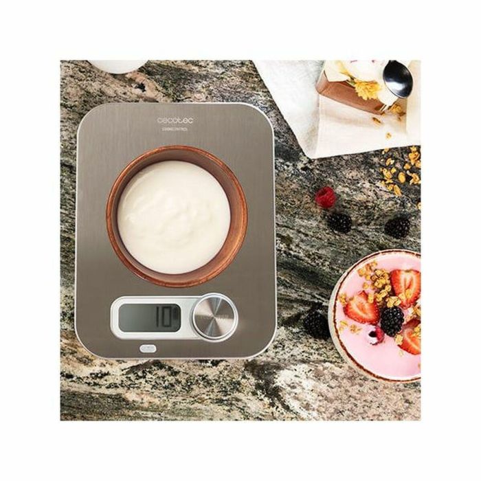 Báscula de Cocina Cecotec Cook Control 10200 EcoPower LCD 8 Kg Acero inoxidable 1