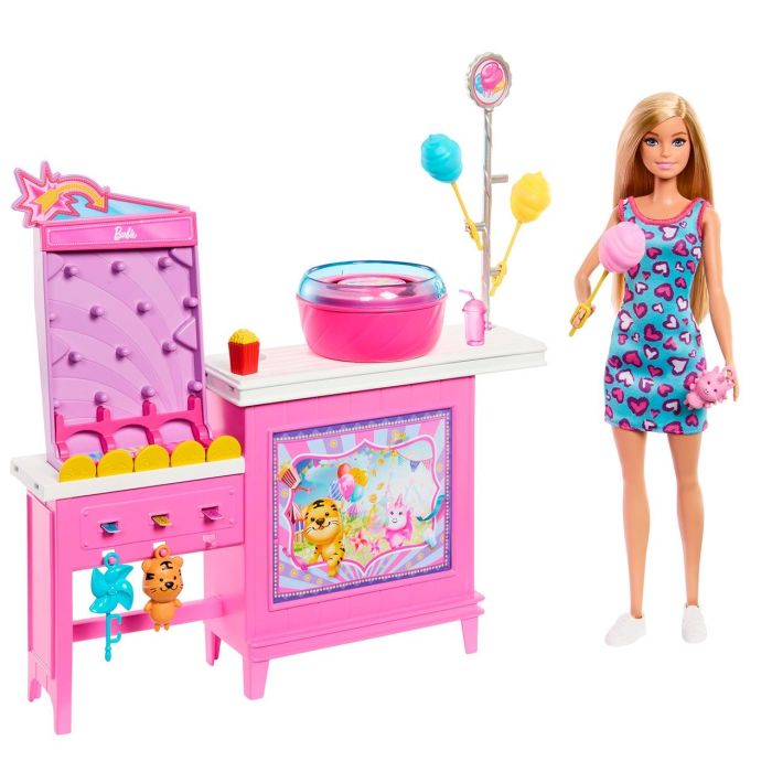 Barbie Puesto De Algodón De Azúcar Jfv67 Mattel Barbie Puesto De Algodón De Azúcar Jfv67 Mattel