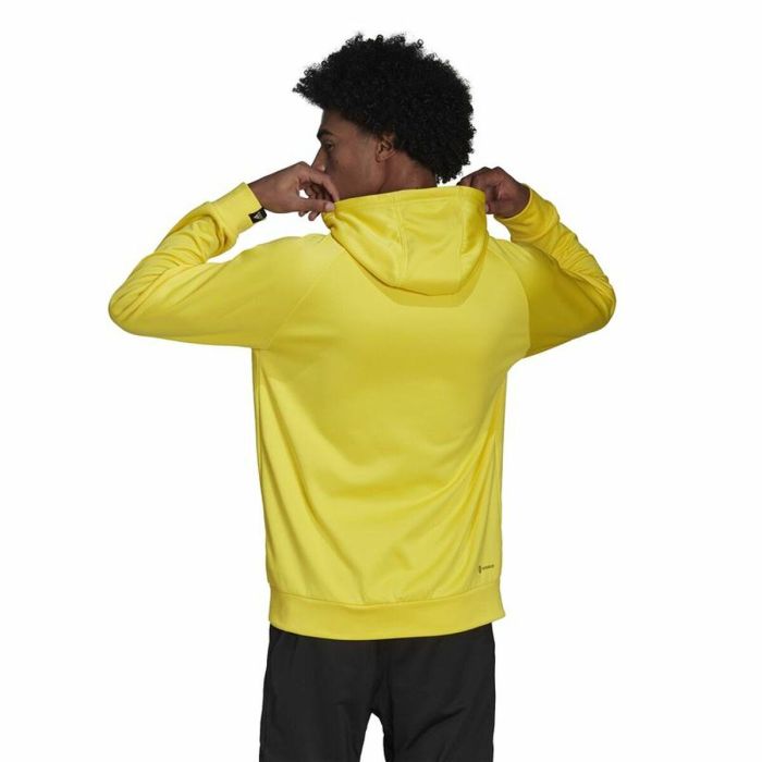Sudadera con Capucha Hombre Adidas  Game and Go Big Logo Amarillo 4 Sudadera con Capucha Hombre Adidas  Game and Go Big Logo Amarillo 4