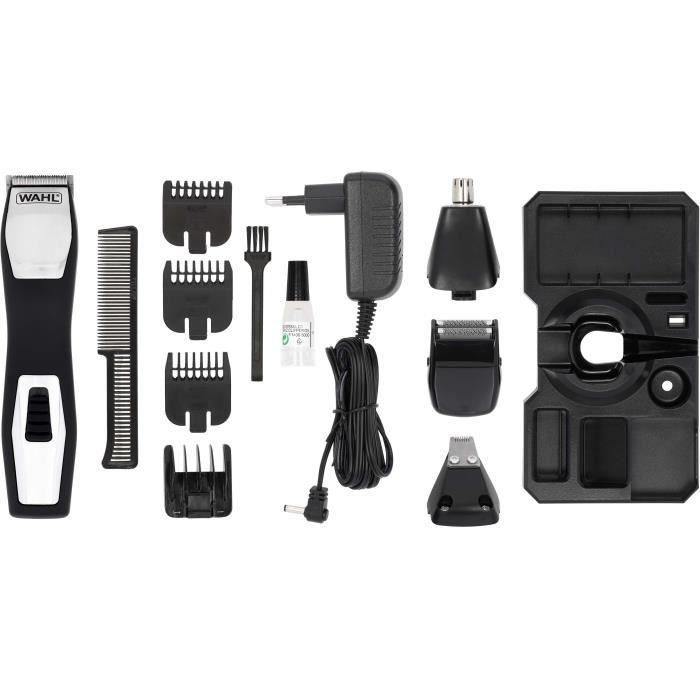 Wahl 9855-1216 Afeitadora-Rasuradora para Cuerpo y Barba, Kit Completo con Recortador, Cuchillas para Detalles y Batería de 60 Minutos 1