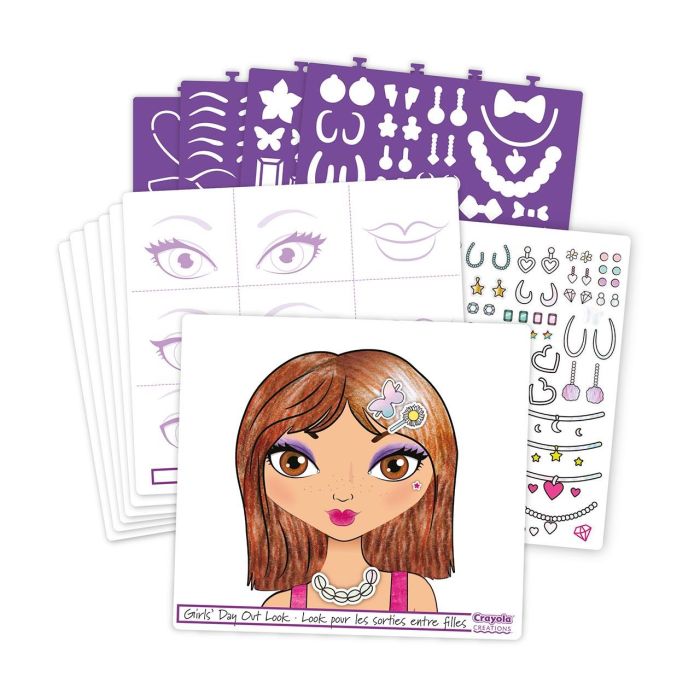 Crayola Álbum de Maquillaje de Estrellas 04-1055 con Pegatinas y Plantillas para Dibujar 1 Crayola Álbum de Maquillaje de Estrellas 04-1055 con Pegatinas y Plantillas para Dibujar 1