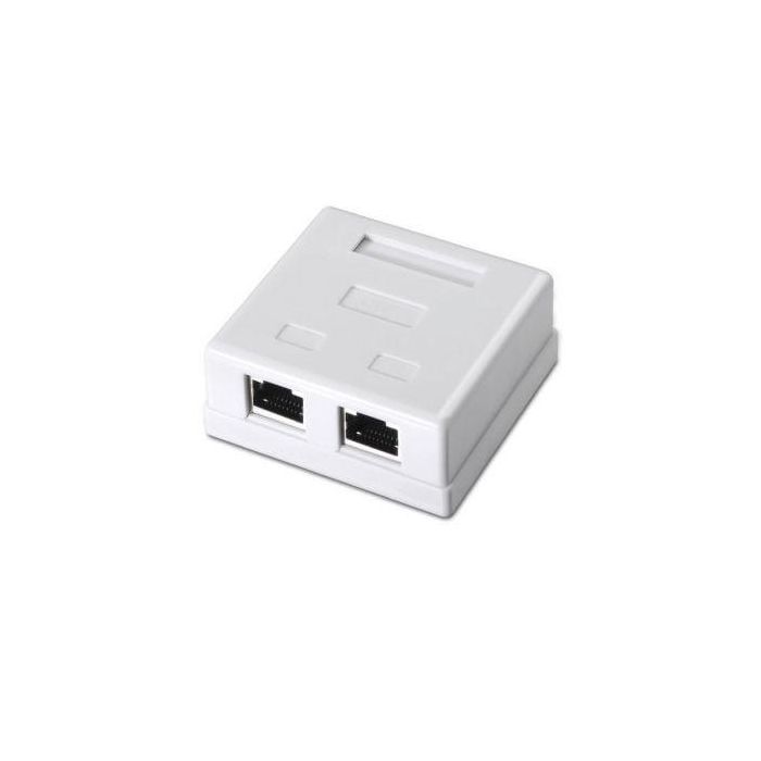 Aisens A139-0304 Roseta de Superficie RJ45 Cat.6 FTP 2 Tomas Blanco 0 Aisens A139-0304 Roseta de Superficie RJ45 Cat.6 FTP 2 Tomas Blanco 0