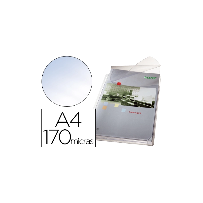 Esselte Funda Multitaladro Din A4 Cristal 170 Micras con Fuelle y Solapa Superior Capacidad 200 Hojas Pack 5 Unidades 0 Esselte Funda Multitaladro Din A4 Cristal 170 Micras con Fuelle y Solapa Superior Capacidad 200 Hojas Pack 5 Unidades 0