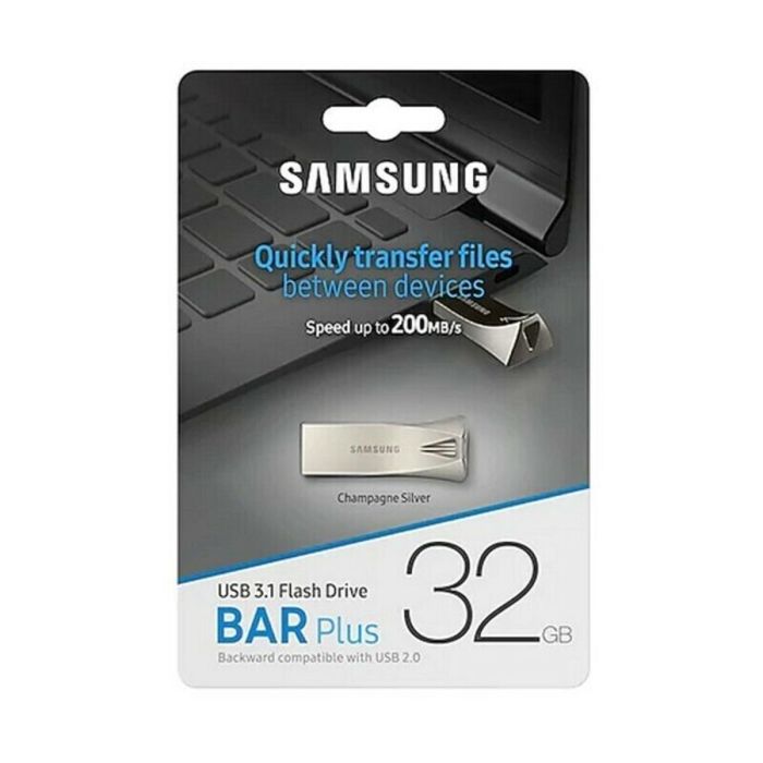 Memoria USB 3.1 Samsung Bar Plus Plateado 5