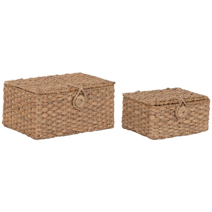 DKD Home Decor Cesta Natural 28 x 20 x 40 cm Set de 2 Unidades 0 DKD Home Decor Cesta Natural 28 x 20 x 40 cm Set de 2 Unidades 0