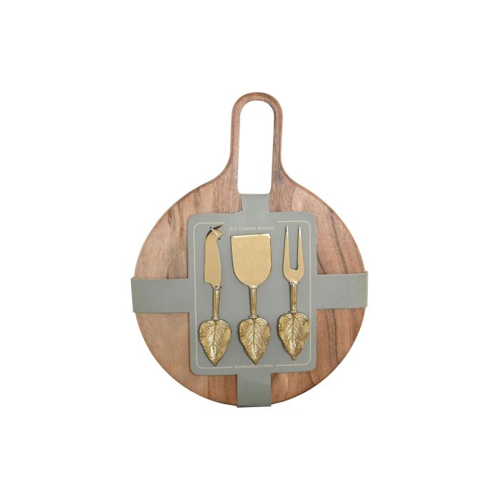 Tabla Cortar Moderno DKD Home Decor Dorado Natural 40 x 1.5 x 30 cm Set de 4 0 Tabla Cortar Moderno DKD Home Decor Dorado Natural 40 x 1.5 x 30 cm Set de 4 0