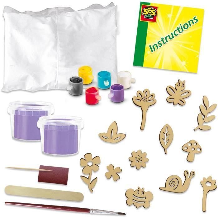 Ses Creative SES8710341140366 - Kit de Moulaje y Pintura en Relieve de Tema Botánico para Azulejos de Yeso - Pasatiempos Creativos 4 Ses Creative SES8710341140366 - Kit de Moulaje y Pintura en Relieve de Tema Botánico para Azulejos de Yeso - Pasatiempos Creativos 4