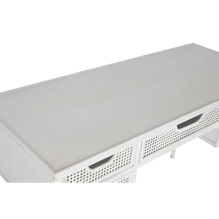 Escritorio Home ESPRIT Blanco Metal 122 x 50 x 76 cm 4 Escritorio Home ESPRIT Blanco Metal 122 x 50 x 76 cm 4