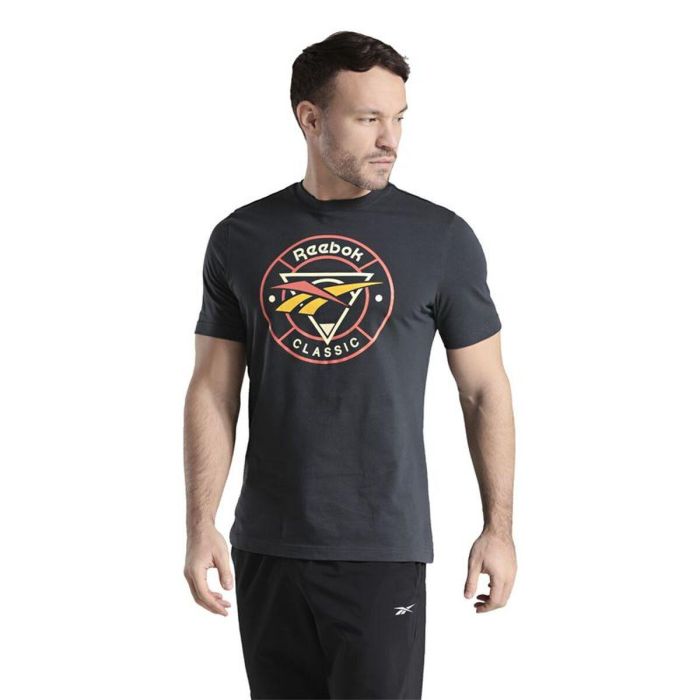 Camiseta de Manga Corta Hombre Reebok Reebok Classic Trail Negro XL