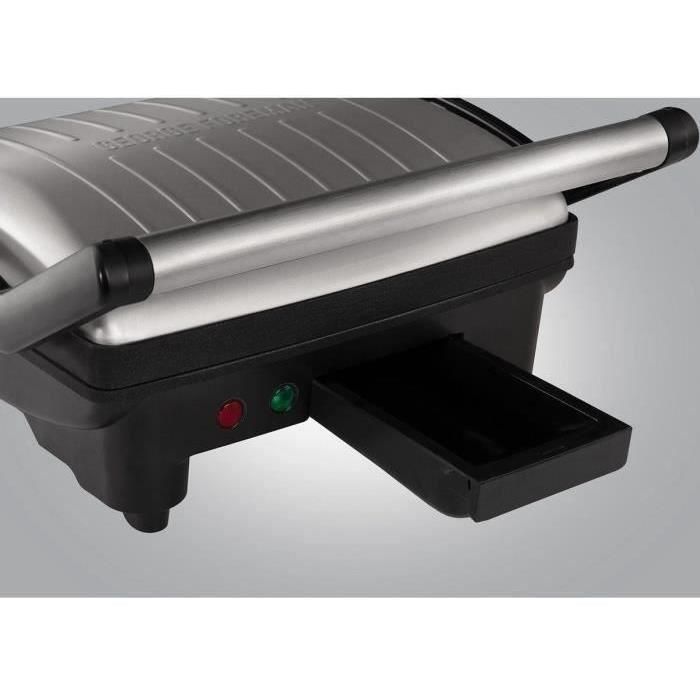 Flexe Grill 180 ° George Foreman 26250-56 - 2 en 1 Grill y Plancha - 1800W - Diseño premium Acero inoxidable - Almacenamiento práctico 3