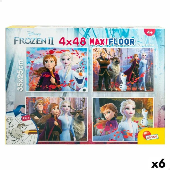 Puzzle Infantil Frozen Doble cara 4 en 1 48 Piezas 35 x 1,5 x 25 cm (6 Unidades) Puzzle Infantil Frozen Doble cara 4 en 1 48 Piezas 35 x 1,5 x 25 cm (6 Unidades)