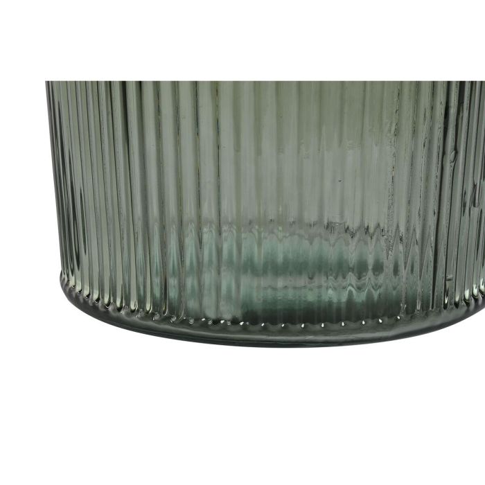 DKD Home Decor Jarrón Urban Decorativo de Suelo de Cristal Reciclado Verde Rayado | Alto 72 cm | Ancho 30 cm | Largo 30 cm 1 DKD Home Decor Jarrón Urban Decorativo de Suelo de Cristal Reciclado Verde Rayado | Alto 72 cm | Ancho 30 cm | Largo 30 cm 1